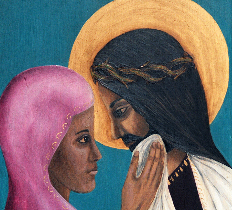 The 6th Station: Veronica Wipes the Face of Jesus | St. Margaret Mary ...